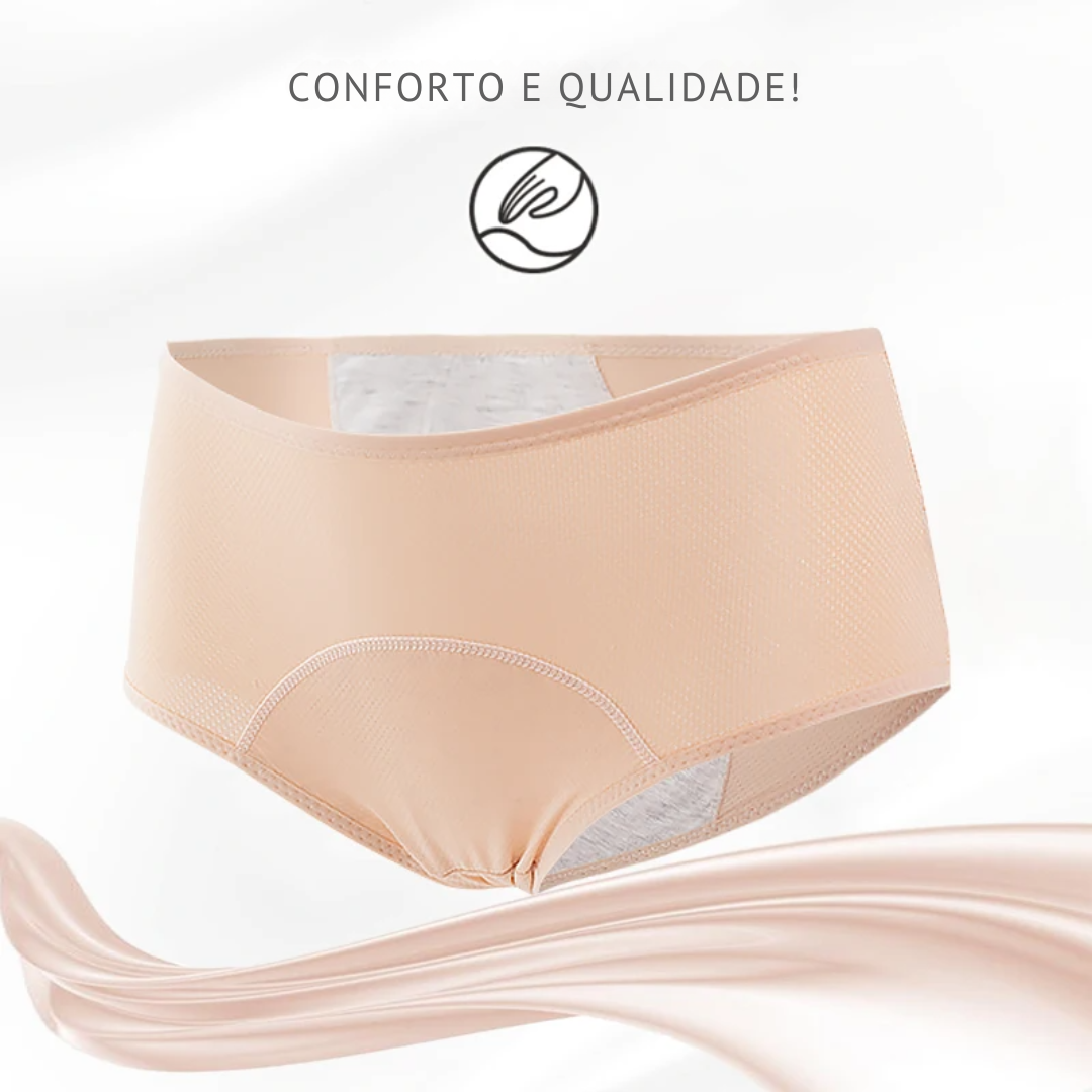 KIT - 3pcs Calcinha Absorvente UltraProtect – Alta Proteção Contra Vazamentos
