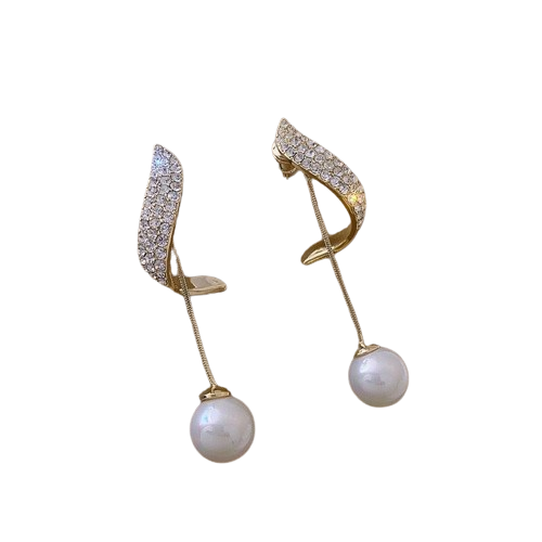 Brincos Pérola Cristal
