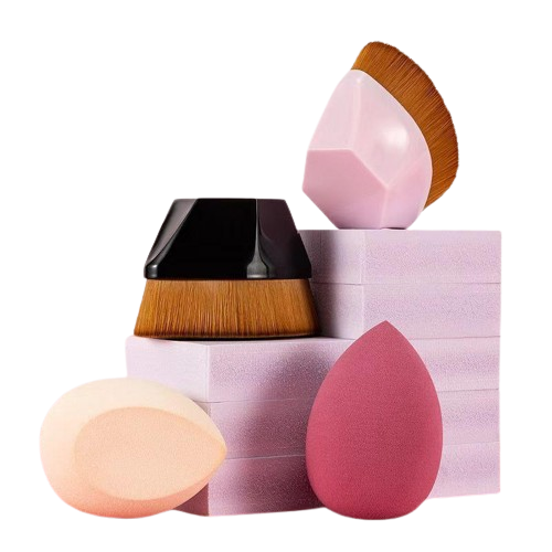 Kit - Pincel Flawless Perfect 2 Unidades + 2 Esponjas de Brinde