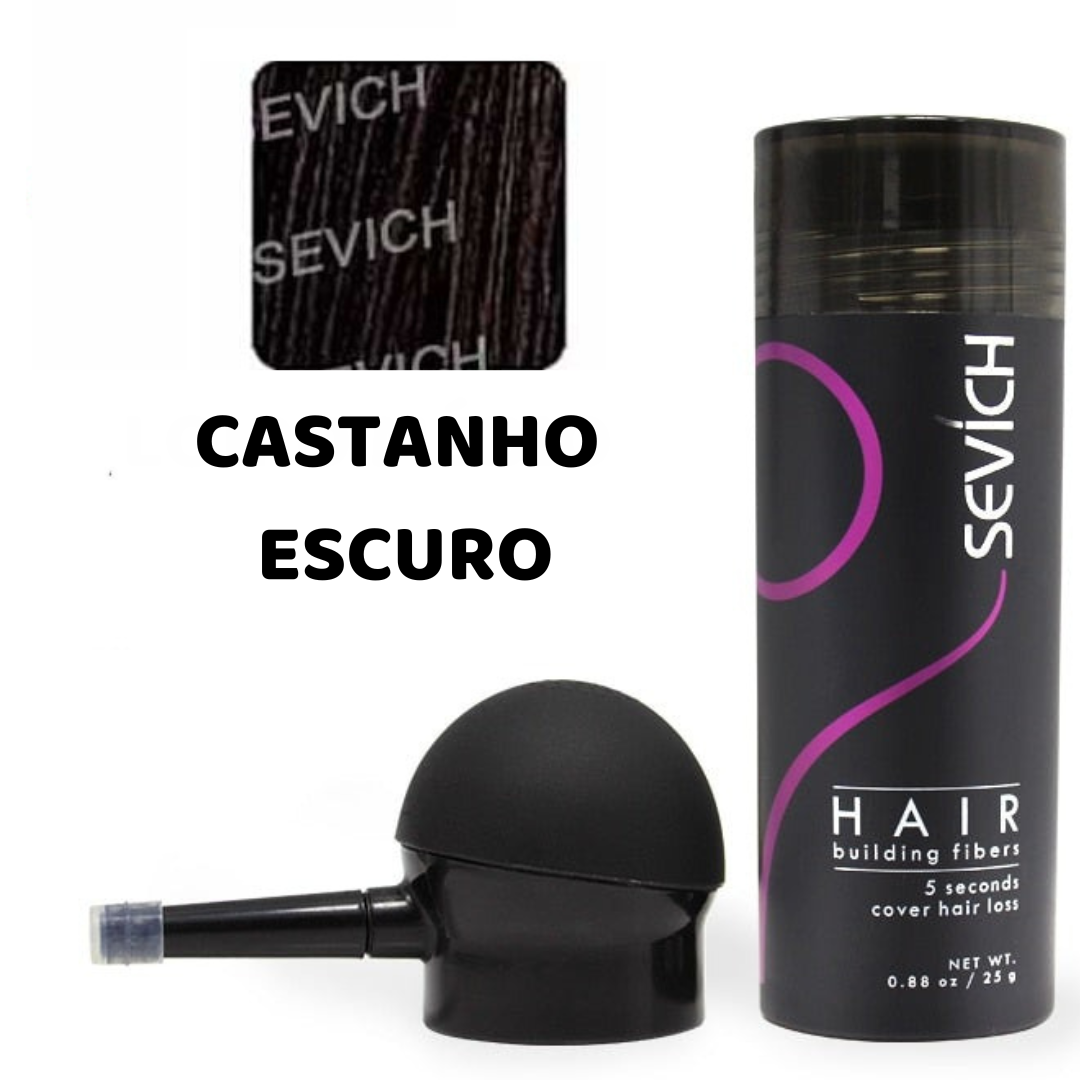 Sevich Magic Hair Fiber - Fibra Capilar Para Falhas e Calvície - Festa do Desconto