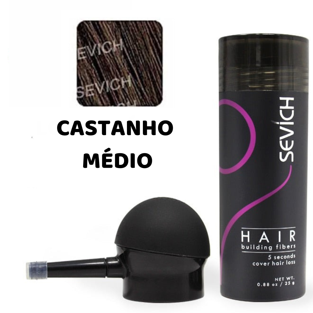 Sevich Magic Hair Fiber - Fibra Capilar Para Falhas e Calvície - Festa do Desconto
