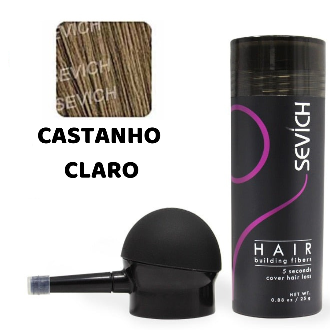 Sevich Magic Hair Fiber - Fibra Capilar Para Falhas e Calvície - Festa do Desconto