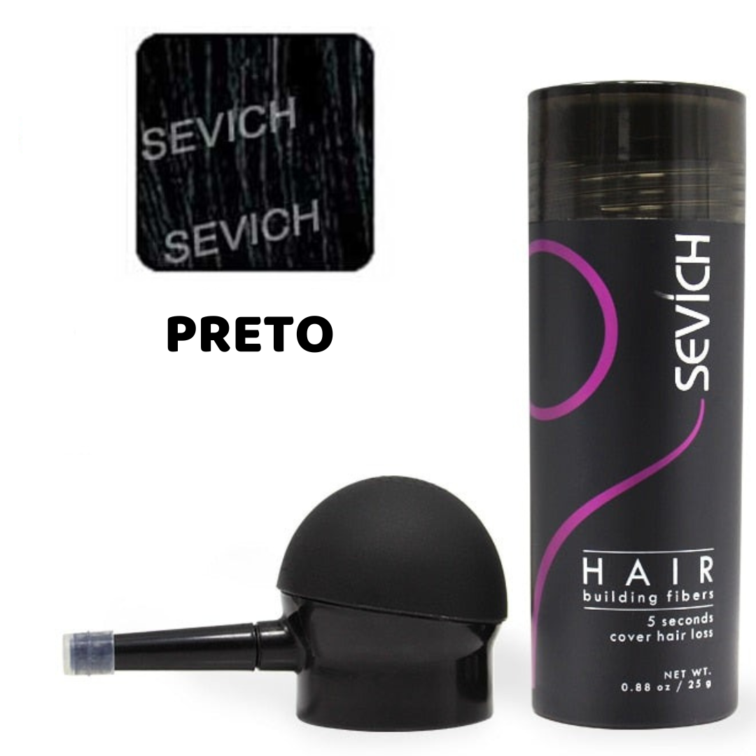 Sevich Magic Hair Fiber - Fibra Capilar Para Falhas e Calvície - Festa do Desconto