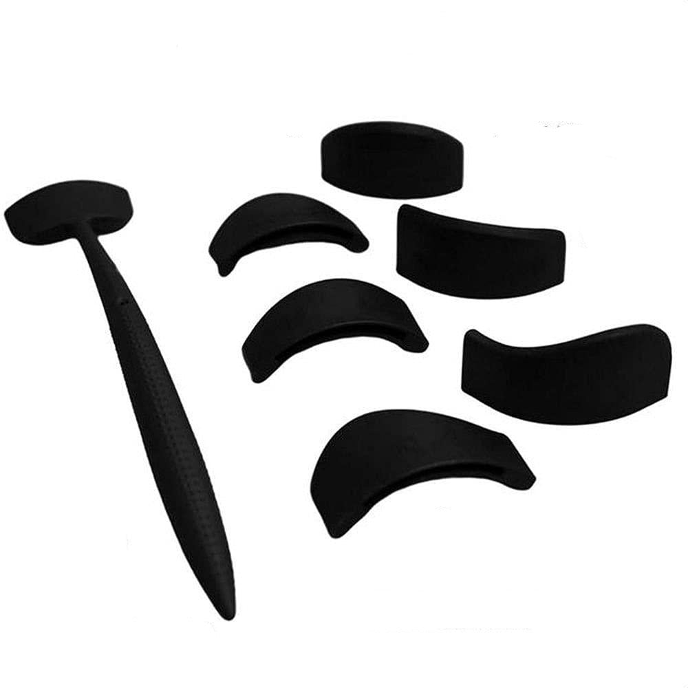 6 in 1 Eyeshadow Stencil Crease Line Kit Lazy Eye shadow Fixer Eyebrow Stamp Seal Molds Cut Crease for Eyes Makeup kit Tool Set - Festa do Desconto