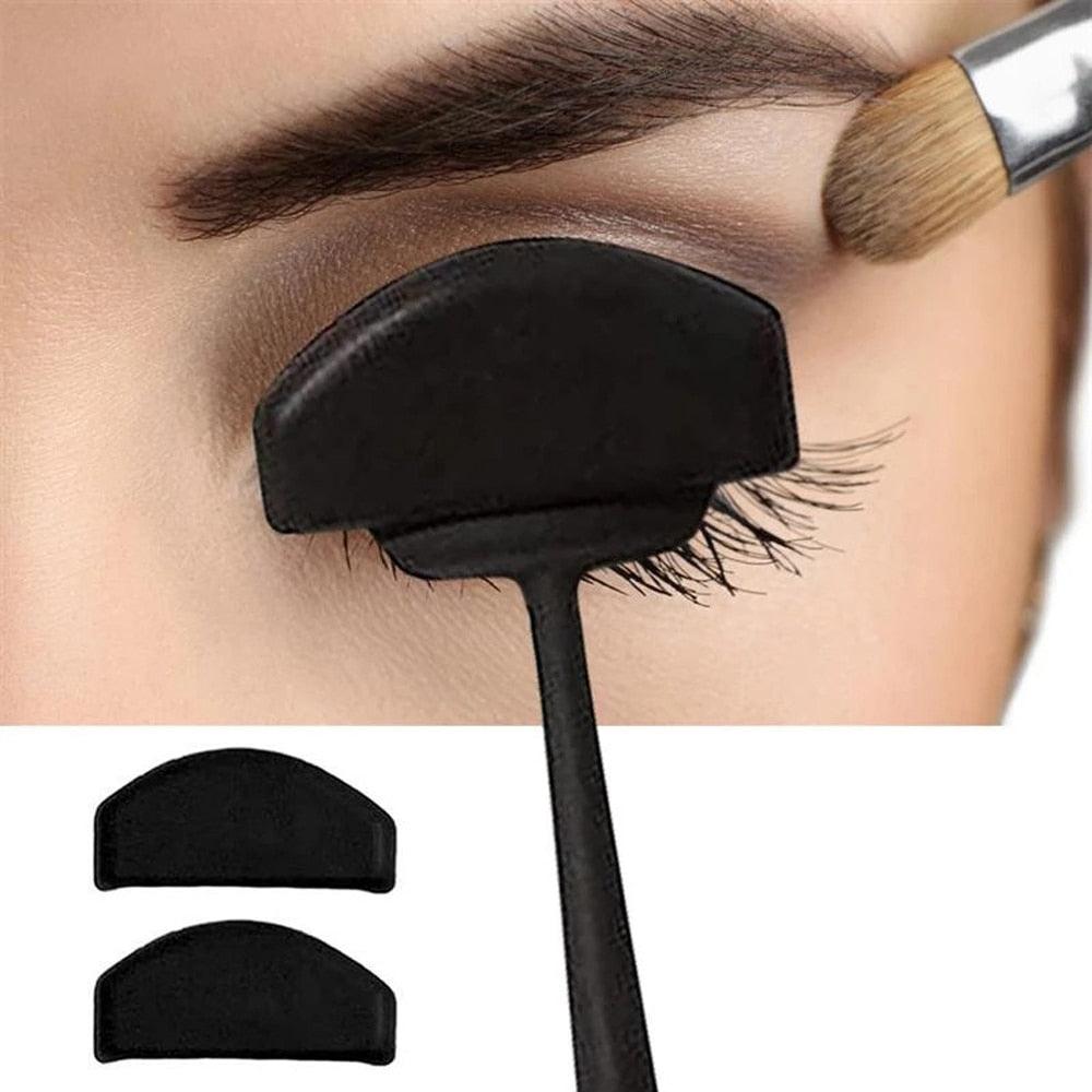6 in 1 Eyeshadow Stencil Crease Line Kit Lazy Eye shadow Fixer Eyebrow Stamp Seal Molds Cut Crease for Eyes Makeup kit Tool Set - Festa do Desconto