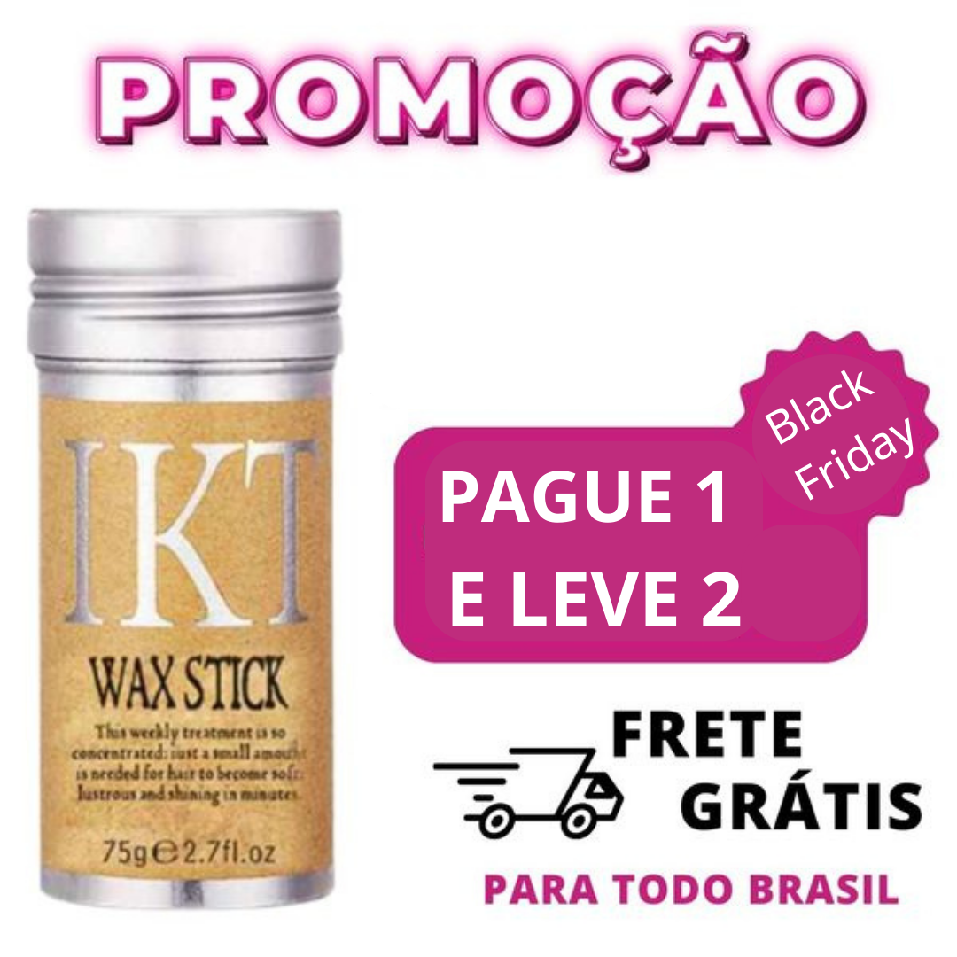 PAGUE 1 E LEVE 2 - Wax Stick Hair - Bastão Modelador de Cabelo e Sobrancelha Anti Frizz