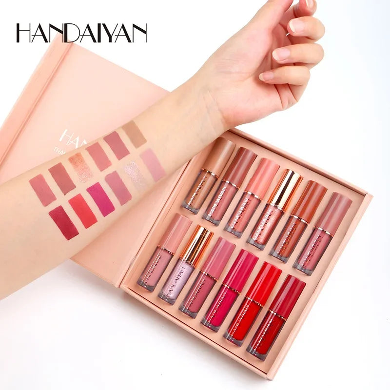 kit 12 Unidades - Lip Gloss Handaiyan 😍