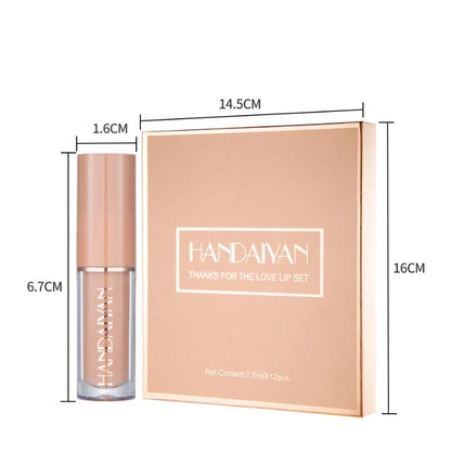 kit 12 Unidades - Lip Gloss Handaiyan 😍