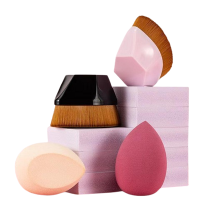 Kit - Pincel Flawless Perfect 2 Unidades + 2 Esponjas de Brinde