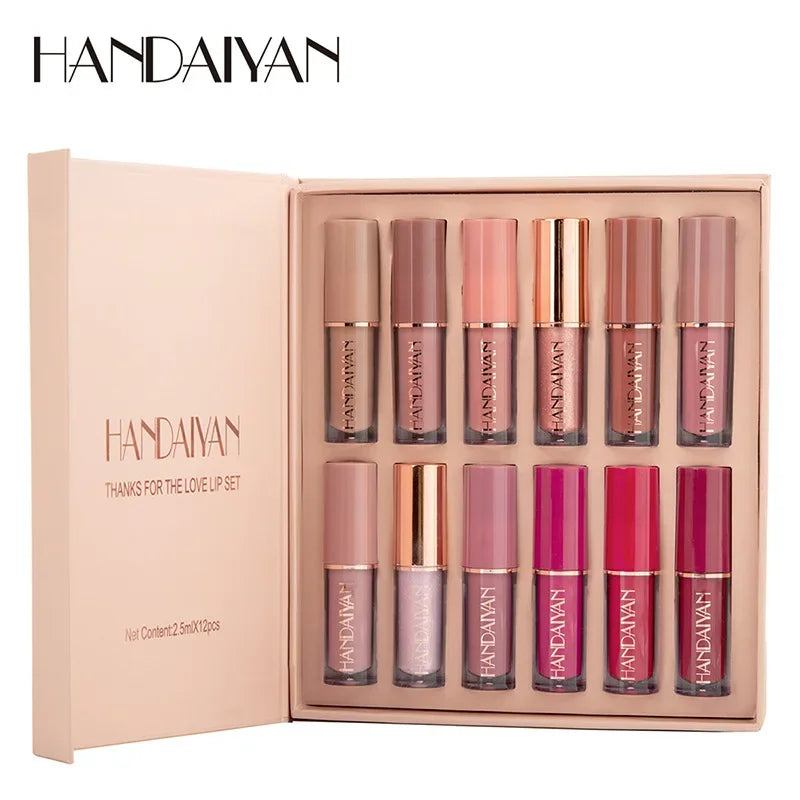 kit 12 Unidades - Lip Gloss Handaiyan 😍