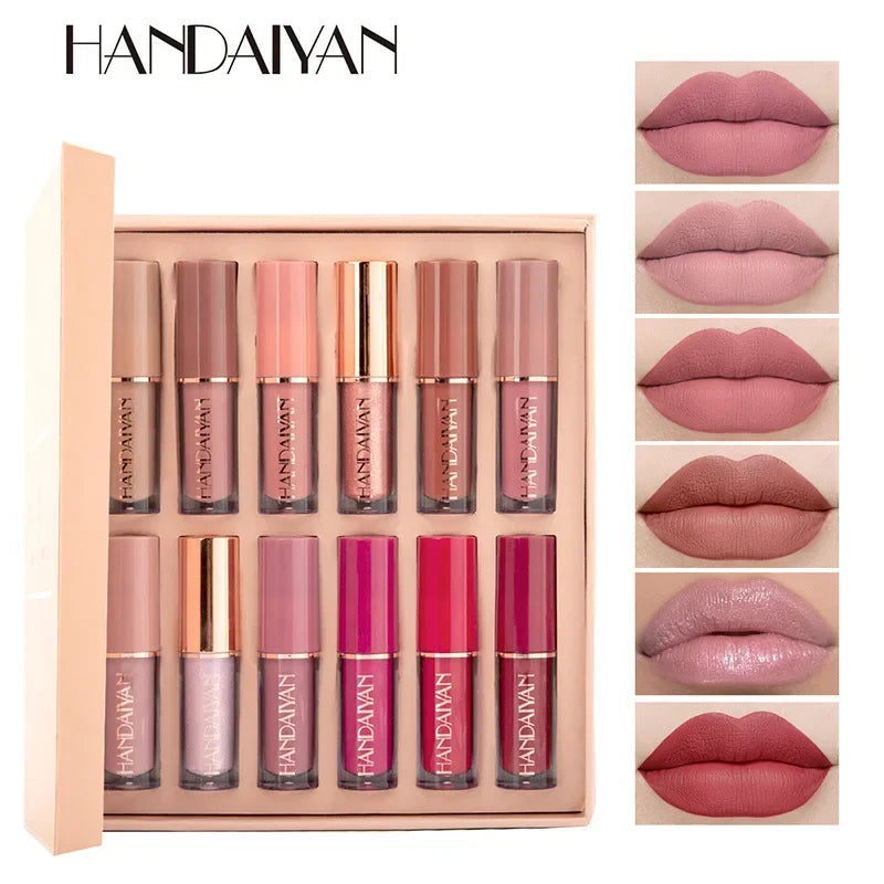 kit 12 Unidades - Lip Gloss Handaiyan 😍