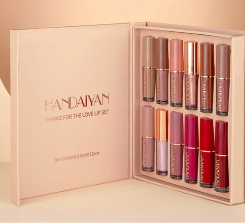 kit 12 Unidades - Lip Gloss Handaiyan 😍